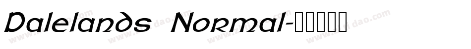 Dalelands Normal字体转换
